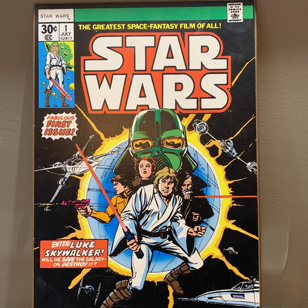 Star Wars Comic Book Plaque
